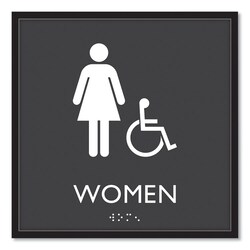 Enterprise Technology Solutions ADA Sign Women Accessible Plas