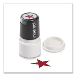 Enterprise Technology Solutions Round Message Stamp, Star, Pre-Inked/re-Inkable,