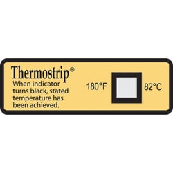 Cole-Parmer&nbsp;Irreversible Thermostrip Disinfection Indicator, 180F/82C; 24/Pk
