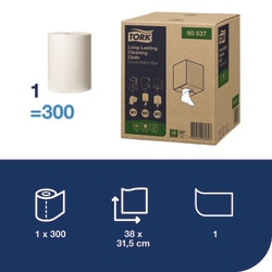 Tork Long-Lasting Cleaning Cloth W1/2/3 CombiRoll Hvid | Buy Online | Tork | Fisher Scientific