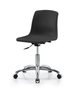 Fisherbrand&trade;&nbsp;Chrome Desk Height Polypropylene Shell Chair with Casters