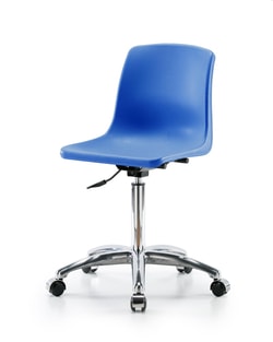 Fisherbrand™ Chrome Medium Bench Height Polypropylene Shell Chair