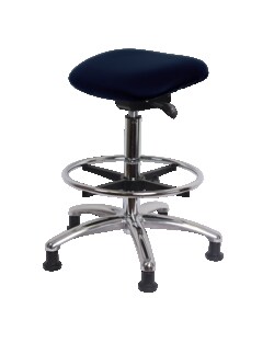 Fisherbrand Standing Height Vinyl Sit-Stand with Chrome Foot Ring Elephant Gray | Buy Online | Fisherbrand&trade; | Fisher Scientific
