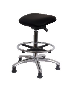 Fisherbrand Standing Height Vinyl Sit-Stand with Chrome Foot Ring Elephant Gray | Buy Online | Fisherbrand&trade; | Fisher Scientific