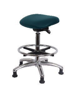Fisherbrand Standing Height Vinyl Sit-Stand with Chrome Foot Ring Elephant Gray | Buy Online | Fisherbrand&trade; | Fisher Scientific