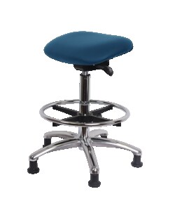 Fisherbrand Standing Height Vinyl Sit-Stand with Chrome Foot Ring Elephant Gray | Buy Online | Fisherbrand&trade; | Fisher Scientific