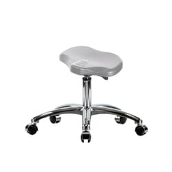 Fisherbrand&trade;&nbsp;Desk Height Polyurethane Ray Sit-Stand Stool Chrome