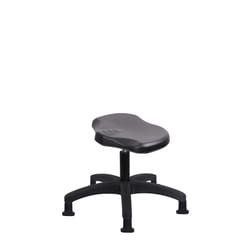 Fisherbrand Desk Height Polyurethane Ray Stool with Black Foot Ring and Casters Blue | Buy Online | Fisher Scientific