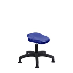 Fisherbrand Desk Height Polyurethane Ray Stool with Black Foot Ring and Casters Blue | Buy Online | Fisherbrand&trade; | Fisher Scientific