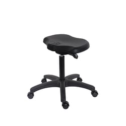 Fisherbrand&trade;&nbsp;Medium Bench Height Polyurethane Ray Sit-Stand Stool with Chrome Casters