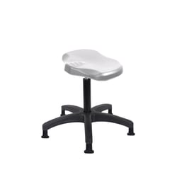 Fisherbrand Medium Bench Height Polyurethane Ray Stool with Stationary Glides Gray | Buy Online | Fisher Scientific