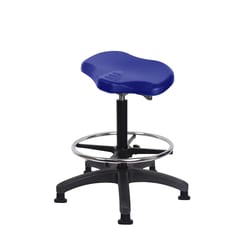 Fisherbrand Polyurethane Ray Sit-Stand with Chrome Foot Ring Black | Buy Online | Fisher Scientific