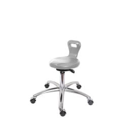 Fisherbrand Desk Height Polyurethane Serpent Sit-Stand Stool with Chrome Casters Gray | Buy Online | Fisherbrand&trade; | Fisher Scientific