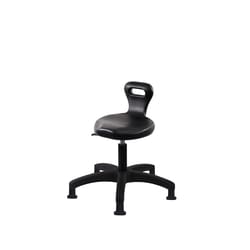 Fisherbrand Desk Height Polyurethane Serpent Stool with Stationary Glides Black | Buy Online | Fisher Scientific