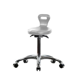 Fisherbrand&trade;&nbsp;Medium Bench HeightPolyurethane Serpent Sit-Stand Stool with Chrome Casters