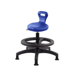 Fisherbrand Medium Bench Height Polyurethane Serpent Stool with Foot Ring and Stationary Glides Gray | Buy Online | Fisher Scientific