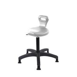 Fisherbrand Medium Bench Height Polyurethane Serpent Stool with Stationary Glides Black | Buy Online | Fisher Scientific