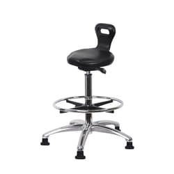 Fisherbrand Polyurethane Serpent Sit-Stand Chrome with Foot Ring Black | Buy Online | Fisher Scientific