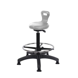 Fisherbrand Polyurethane Serpent Sit-Stand with Chrome Foot Ring Black | Buy Online | Fisher Scientific