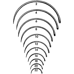 Sklar Instruments&nbsp;Needle Sklar Microscopy Surgical   12/PK
