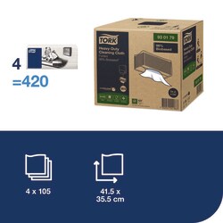 Tork Tork Paño de Limpieza Ultrarresistente 99 % de Origen Biológico Blanco | Buy Online | Tork | Fisher Scientific