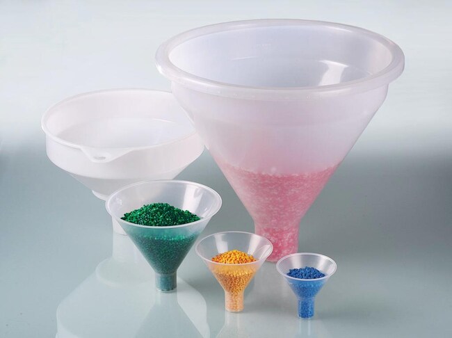 thumbnail image 2 of Globe Scientific 8302 Polystyrene Funnels - 65mm Top ID Case Of 100 2 of 12