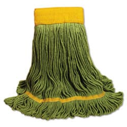 Enterprise Technology Solutions&nbsp;Ecomop Looped-End Mop Head, Recycled Fibers, Large Size, Green