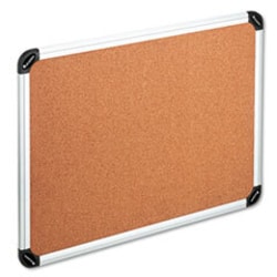 Enterprise Technology Solutions Cork Board with Aluminum Frame, 48 x 36,
