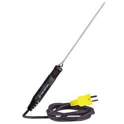 Cole-Parmer Digi-Sense Type K Thermocouple Probe; General-Pupose Penetration, Straight Cable