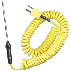 Cole-Parmer Type K Thermocouple Probe; General-Purpose Penetration, Coiled