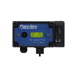PureAire Monitoring Systems Dual O2/CO<sub>2</sub> Monitor