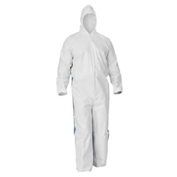 Ansell KleenGuard A40 Coveralls With Blue Breathable Back And Hood Medium | Buy Online | Ansell | Fisher Scientific