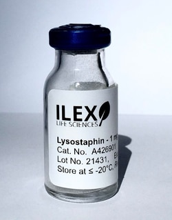 ILEX LIFE SCIENCES LLC Ilex Life Sciences Lysostaphin, E. coli Recombinant