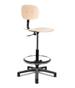 mb2 Wood Chair High on Glides and Footrest Glides, High Lift | Buy Online | mb2 | Fisher Scientific