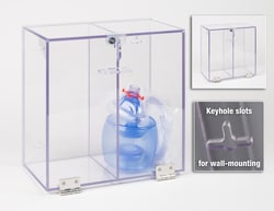 Poltex Emergency Airway Procedure Storage Box 7 x 14 x 14 (in.); Wall mount:Emergency