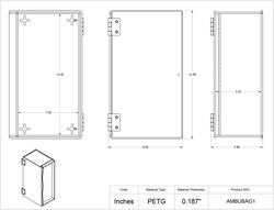 Poltex&nbsp;Ambubag Hinged Storage Box