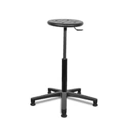 mb2 Polyurethane Stool on Glides - Round Highest Height, Gliders:Furniture,