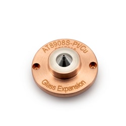 Glass Expansion&nbsp;Platinum Skimmer Cone with Copper Base for Agilent 8900 with S lens (G3666-67401)