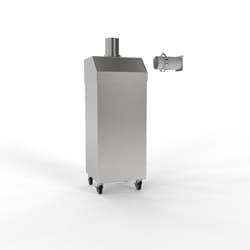 Mopec Ensemble Portable Vented Trash Can, Left