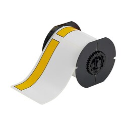 Brady All Weather Permanent Adhesive Vinyl Labels for B30 Printers Black, Yellow on White | Buy Online | Brady | Fisher Scientific