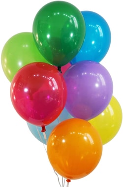 Eisco™ Assoreted Color Latex Balloons, 16 in.