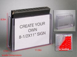 Poltex&nbsp;3 Ring Binder Holder with Sign Holder