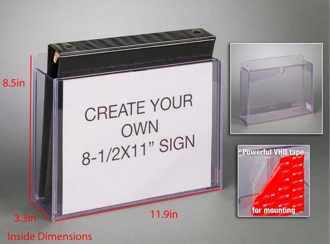 Poltex 3 Ring Binder Holder with Sign Holder