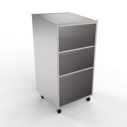 Mopec Stainless Steel Supply Cart and Podium