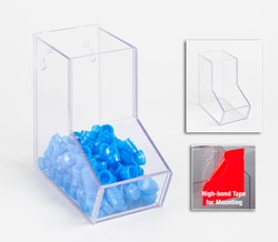 Poltex Bulk Bin, 4 in. Wide Comp:Boxes:Bins