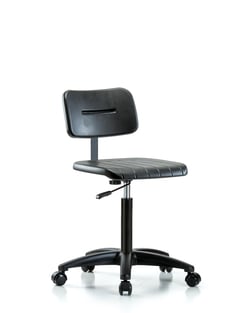 Fisherbrand™ Desk Height Vinyl Mini-Stool with Casters