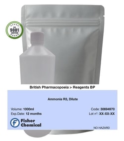Ammonia R3, Dilute - British Pharmacopoeia, Fisherbrand™