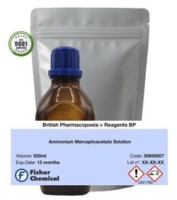 Ammonium Mercaptoacetate Solution - British Pharmacopoeia, Fisher Chemical&trade;