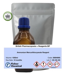 Ammonium Mercurithiocyanate Reagent - British Pharmacopoeia, Fisherbrand&trade;