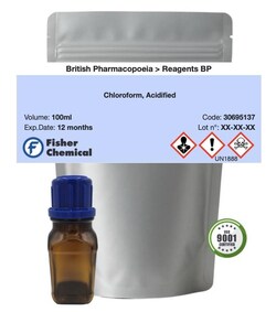 Chloroform, Acidified - British Pharmacopoeia, Fisher Chemical&trade;